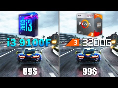 Ryzen 3 3200G vs Core i3 9100F Test in 8 Games