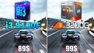 Ryzen 3 3200G vs Core i3 9100F Test in 8 Games
