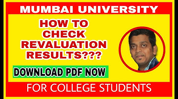 DOWNLOAD YOUR REVALUATION RESULT HERE | TYBCOM SEMESTER V | MUMBAI UNIVERSITY | OCTOBER 2019