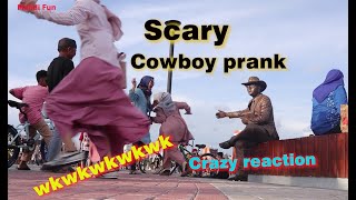 cowboy prank.best cowboy prank. best statue scare prank.Indonesia cowboy prank.makassar cowboy prank