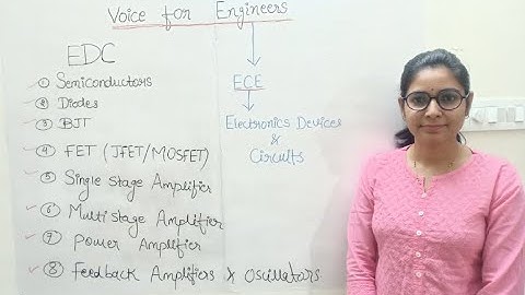 Electronic devices and circuits   Introduction