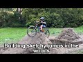 Building SKETCHY Jumps In the woods!!