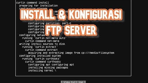 Cara Install dan Konfigurasi FTP server di ubuntu
