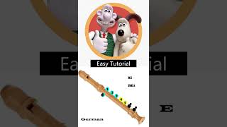 Wallace and Gromit Theme Song recorder #Shorts #dacc #recorder #sheetmusictutorial
