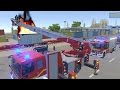 Emergency Call 112 Fire Fighting Simulation - NEW Ladder Truck Mission! 4K