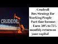 Crudeoil Box Strategy for Working People (Part Time Income)