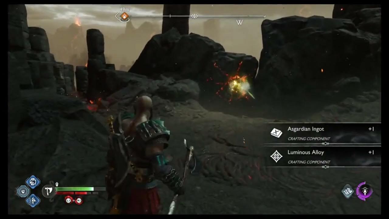 Where To Get Petrified Bone God Of War Ragnarok God of War Ragnarok Asgardian Ingot , Luminous Alloy , Petrified bone