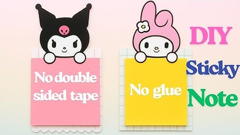 DIY  Sticky  Notes | No Glue | No Tape , magic Sticky  Notes  without  tap and glue