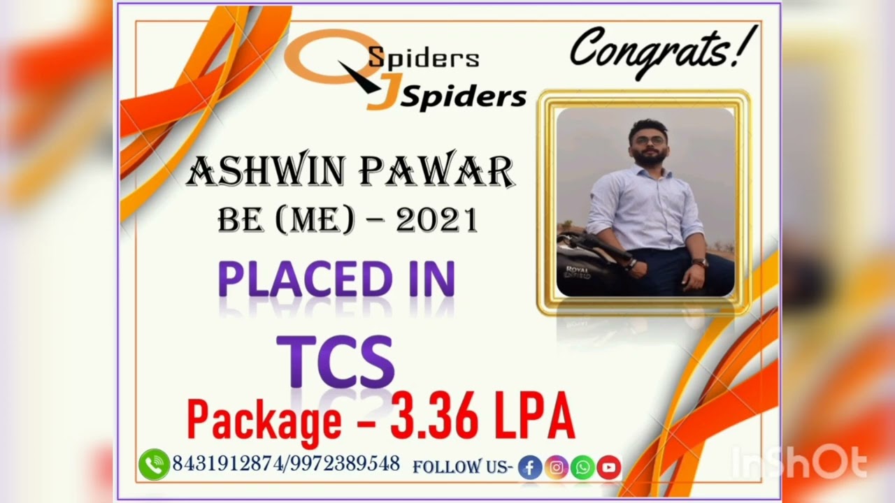 GOT PLACED AS SYSTEM ENGINEER, QSPIDERS/JSPIDERS HADAPSAR STUDENT
