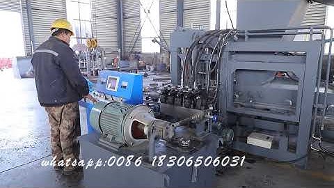 Paving Block Machine QTJ4-18 Hollow Block Concrete Brick Machinery