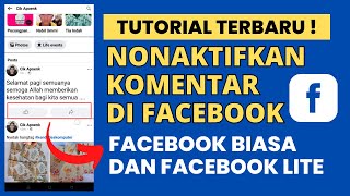 Cara Menonaktifkan Komentar Di Facebook 2023 Ternyata Mudah !