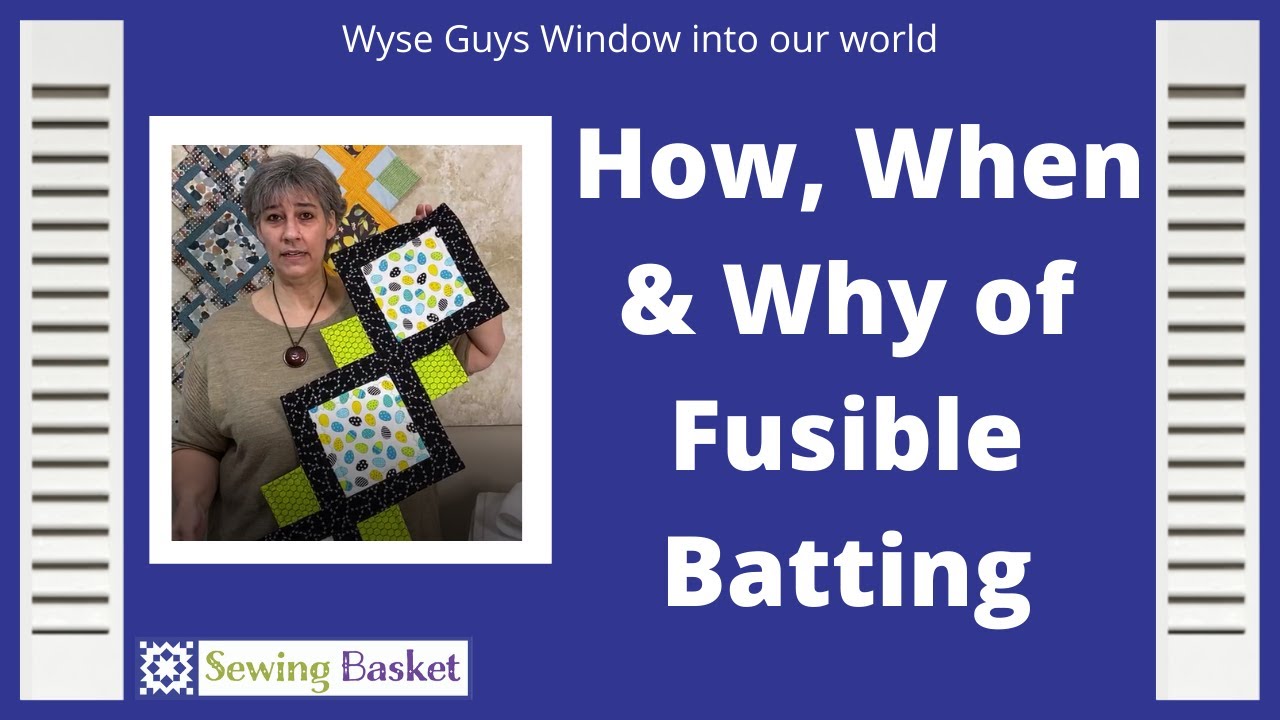 When, why & how to use Fusible Batting. See the advantages of using fusible  batting on your quilts 