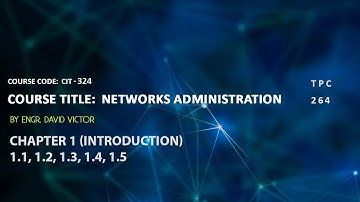 Lecture #1 *Network Administration Chapter 1 (Introduction)*
