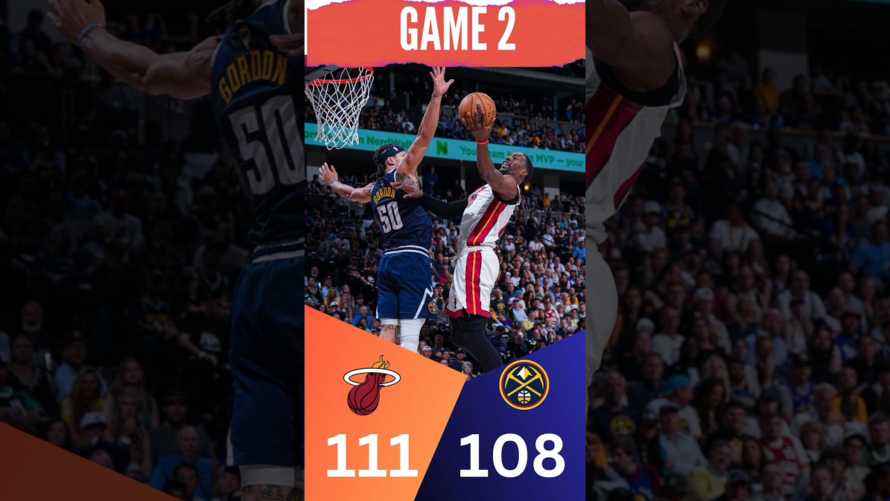 The Miami Heat roar back in Game 2 to tie the Denver Nuggets in ...