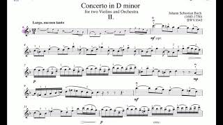 Bach Double Violin Concerto in D minor ORCHESTRAL ACCOMPANIMENT for Violin1