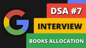 Books Allocation #Google Interview #DSA Question 7