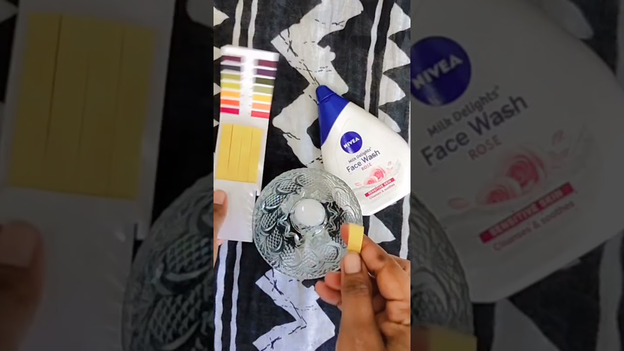 Nivea Milk Delight facewash Rose pH Test facewash 