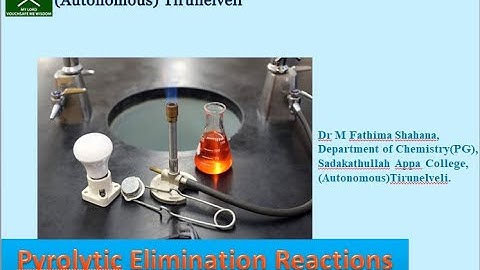 Module 1-Pyrolytic Elimination Reaction