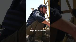 Moment Airstrike Hits After Ambulance Workers Funeral In Lebanon
