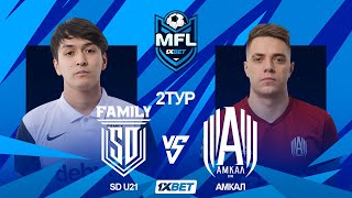 1XBET MEDIA FOOTBALL LEAGUE | SD U21 vs AMKAL | 2 ТУР