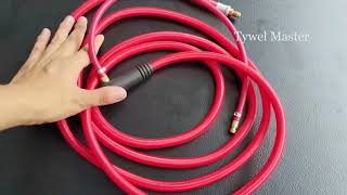 150A TIG Welding Torch 3m_5m Soft Red Hose Flexible Gas Valve Quick Connector DKJ 10 25 35 50 WP17 screenshot 5