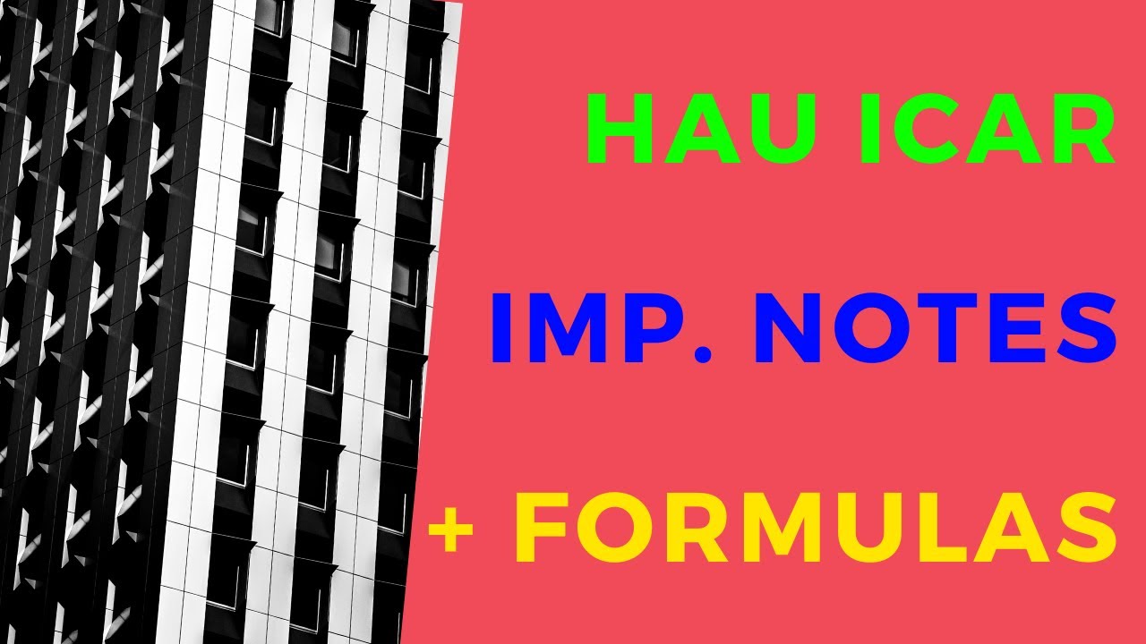 HAU ICAR Preparation Notes, Important notes, questions