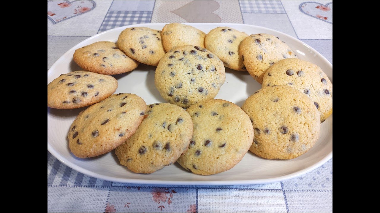 Cookies pépites de chocolat & poudre d'amande/Миндальное печенье/Almond cookies/Fursecuri cu migdale