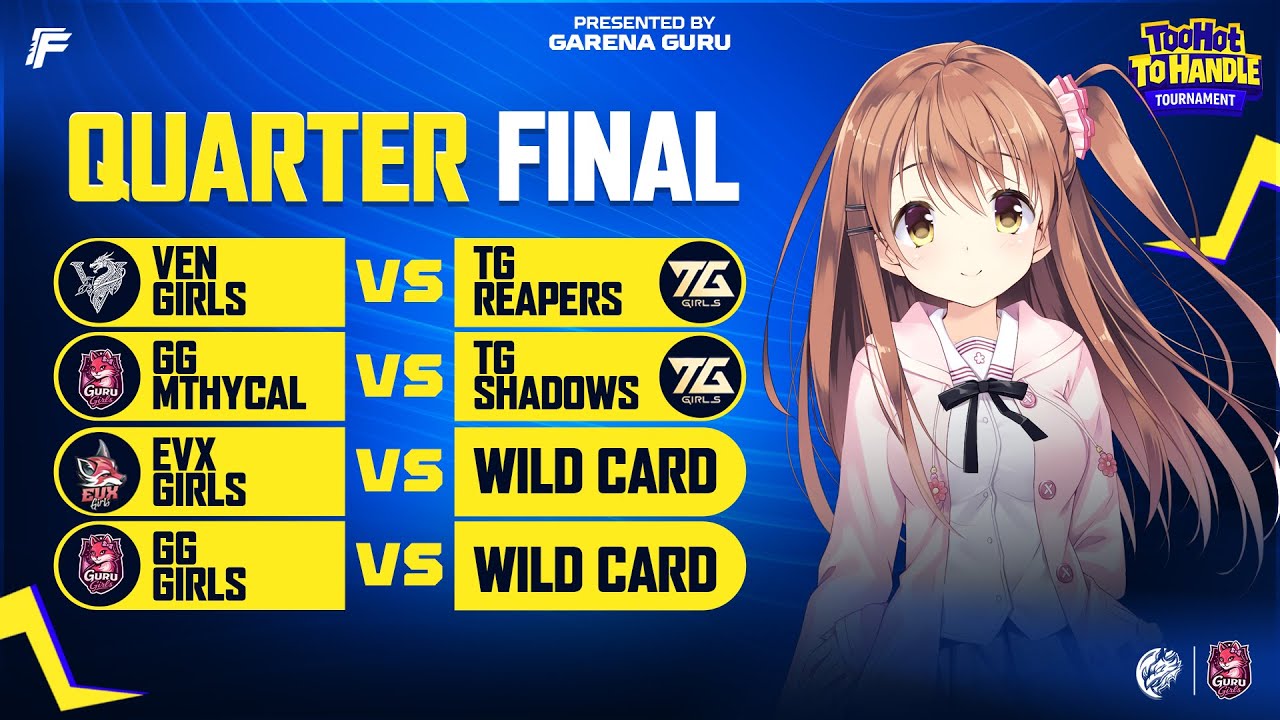 🔥 TOO HOT TO HANDLE Girls Tournament – Quarter Final | Garena Free Fire