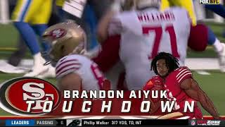 Christian McCaffrey PASSING TD to Brandon Aiyuk