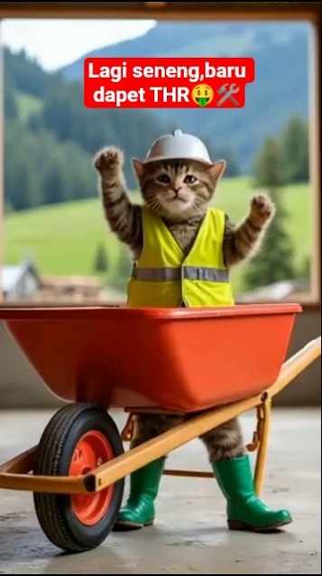 Kucing Senang Baru Dapat THRπ±π οΈπ€ #catshorts #kucing #kucinglucu