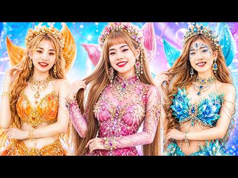 Pink Vs Yellow Vs Blue Mermaid At One Color Makeover Challenge!