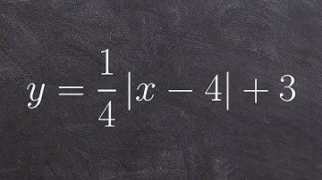 Graphing absolute value equations with a reflection and horizontal stretch and translations