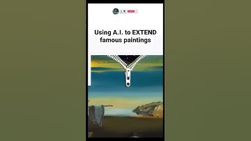 Using A.I. to extend famous images -The Persistence of Memory