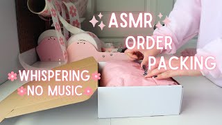 Let's Pack Orders ASMR 🌸| packaging orders asmr small business, asmr order packing sounds, no music