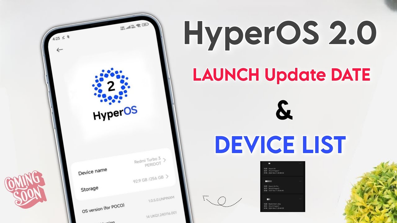 Xiaomi HyperOS 2.0 Launch Date Revealed | HyperOS 2.0 Update Device ...