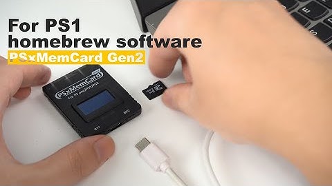 PsxMemCard Gen2 for PS1 homebrew software Operation Tutorial.