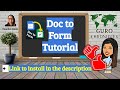 How to Convert Doc File to Google Form