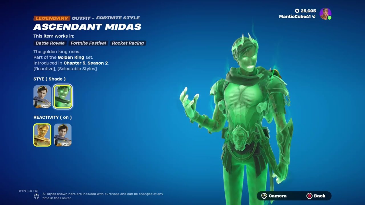 NEW Golden King Bundle - Ascendant Midas & Green Shade Midas