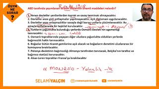 97. Wi̇lson İlkeleri̇ - Ösym Ne Sorar