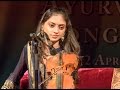 Ragini shankar  shri ram bhajan on violin raga piloo  raghuvar tumko meri laaj