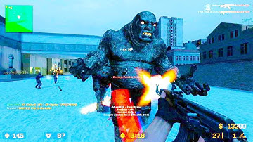 Counter Strike Source - Zombie Riot Mod Online Gameplay on de_mentalhospital Map