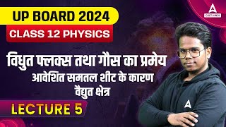 class 12 physics Electromagnetic Field due to Charged Plane Sheet | chapter 2 | UP Board 2024