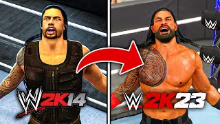 Hitting a Spear with Roman Reigns in EVERY WWE 2K Game! screenshot 5