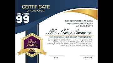 How to make a certificate in PowerPoint/Professional Certificate design/Free PPT/Powerpoint World.