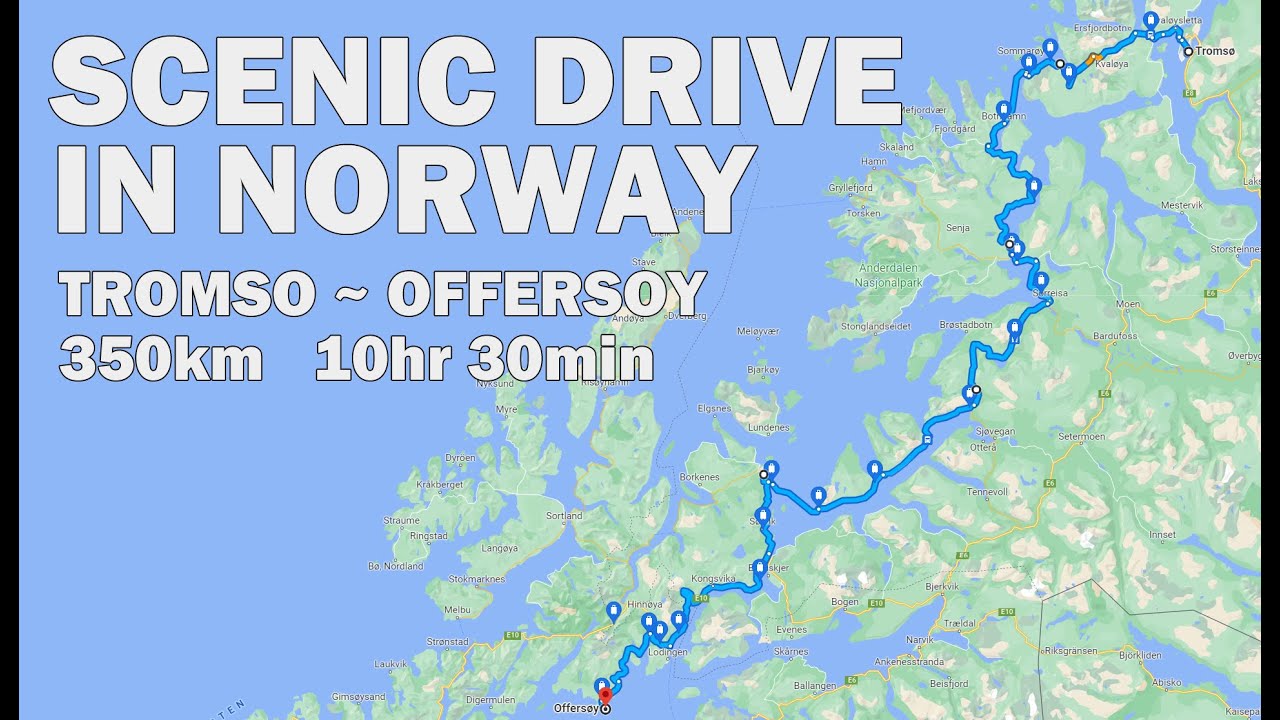 Scenic Drive in Norway From Tromso To Offersoy Driving Tour 4K YouTube