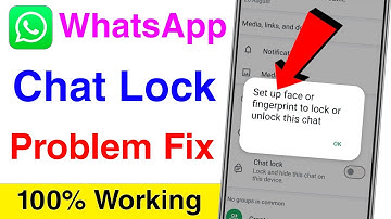 set up face or fingerprint to lock or unlock this chat | whatsapp chat lock passcode problem solved