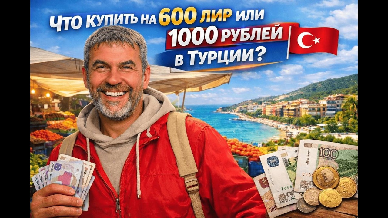 ЧТО КУПИТЬ НА 600 ЛИР ИЛИ 1000 РУБЛЕЙ В ТУРЦИИ? Рынок Мерсин (Тедже) 2026