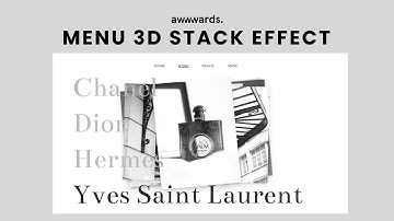 Awwwards Remake | Menu 3D Stack Effect Using React & CSS