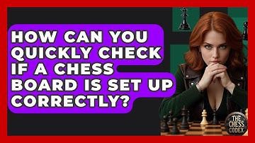 How Can You Quickly Check If A Chess Board Is Set Up Correctly? - The Chess Codex