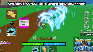 Quake 1 Shot Combo With Every Fighting Style (Blox fruits) - [Roblox] 